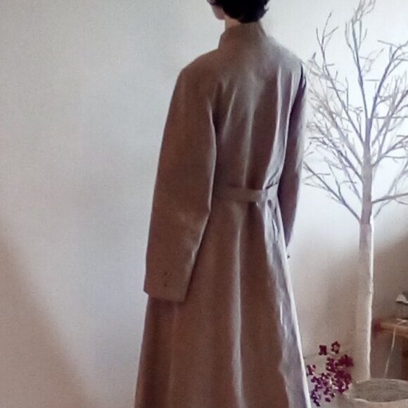 VTG Ultra Suede Majestic Garment Belted Trench Coat Size S - Picture 12 of 16